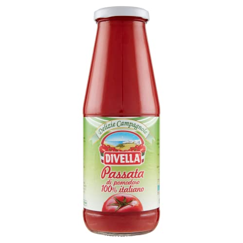 6x Divella Delizie Campagnole Passata di Pomodoro Tomatenpaste Tomaten sauce 100% Italienisch 680g + Italian Gourmet Polpa 400g von Italian Gourmet E.R.