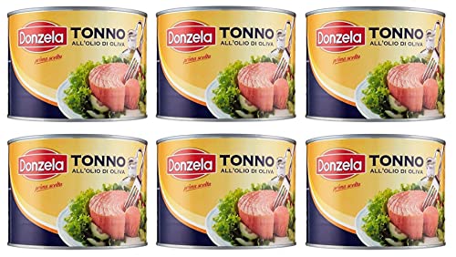 6x Donzela Tonno in Olio di Oliva Thunfisch in Olivenöl CATERING-FORMAT 1730g Dose 6x Donzela Tonno in Olio di Oliva Thunfisch in Olivenöl CATERING-FORMAT 1730g Dose von Italian Gourmet E.R.