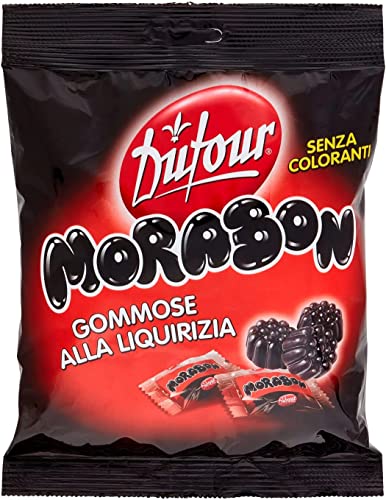 6x Dufour Morabon Gummibonbon mit natürlichem Süßholzextrakt 150 g von Italian Gourmet E.R.