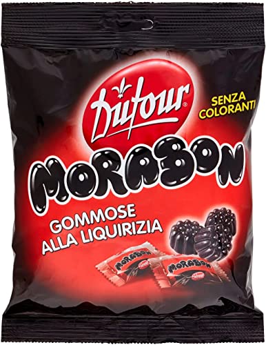 6x Dufour Morabon Gummibonbon mit natürlichem Süßholzextrakt 150 g 6x Dufour Morabon Gummibonbon mit natürlichem Süßholzextrakt 150 g von Italian Gourmet E.R.