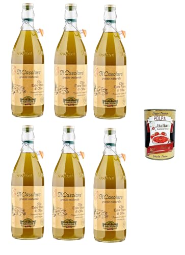6x Farchioni Casolare Olivenöl Extra Vergine 1Lt 100% nativ natives Olio Oliva + Italian Gourmet Polpa 400g 6x Farchioni Casolare Olivenöl Extra Vergine 1Lt 100% nativ natives Olio Oliva + Italian Gourmet Polpa 400g von Italian Gourmet E.R.