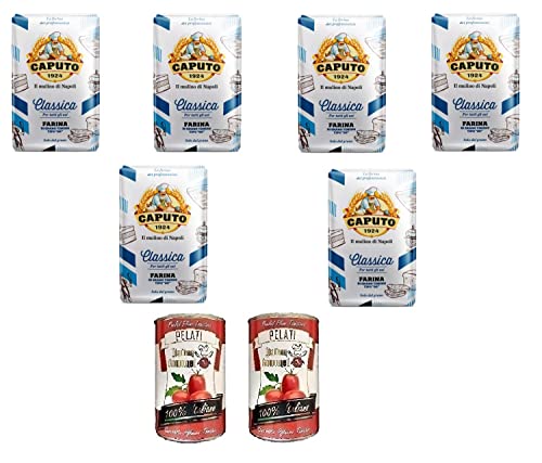 6x Farina Molino Caputo Classica per Pizza Napoli Pizzamehl Pizza Mehl 1kg + Italian Gourmet 100% italienische geschälte Tomaten dosen 2x 400g 6x Farina Molino Caputo Classica per Pizza Napoli Pizzamehl Pizza Mehl 1kg + Italian Gourmet 100% italienische geschälte Tomaten dosen 2x 400g von Italian Gourmet E.R.