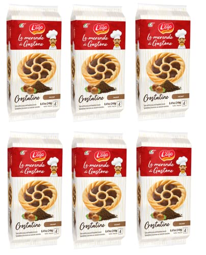 6x Gastone Lago Crostatine al Cacao Kakao-Törtchen Packung à 240g, Jede Packung Enthält 6 Snack à 40g 6x Gastone Lago Crostatine al Cacao Kakao-Törtchen Packung à 240g, Jede Packung Enthält 6 Snack à 40g von Italian Gourmet E.R.