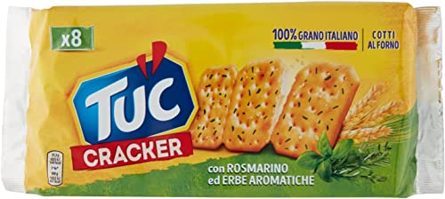 6x Gebackener Tuc Cracker mit Rosmarin und aromatischen Kräutern - 250g von Italian Gourmet E.R.