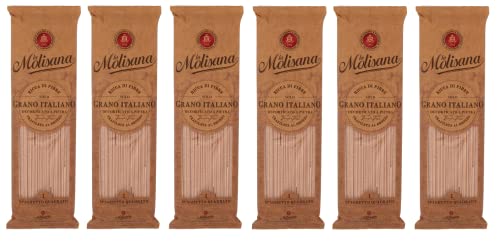 6x La Molisana Pasta Integrale Spaghetto Quadrato n°1 Vollkornnudeln Vollkornpasta,100% italienischer Weizen,Bronzepaste 500g Packung + Italian Gourmet Polpa di Pomodoro 400g Dose 6x La Molisana Pasta Integrale Spaghetto Quadrato n°1 Vollkornnudeln Vollkornpasta,100% italienischer Weizen,Bronzepaste 500g Packung + Italian Gourmet Polpa di Pomodoro 400g Dose von Italian Gourmet E.R.