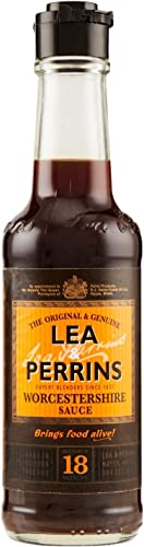6x Lea & Perrins Original Worcestershire Sauce in 150 ml Glasflasche (Würzsauce) - Traditionell englische Worcester Worcestersauce + Italian Gourmet Polpa 400g von Italian Gourmet E.R.