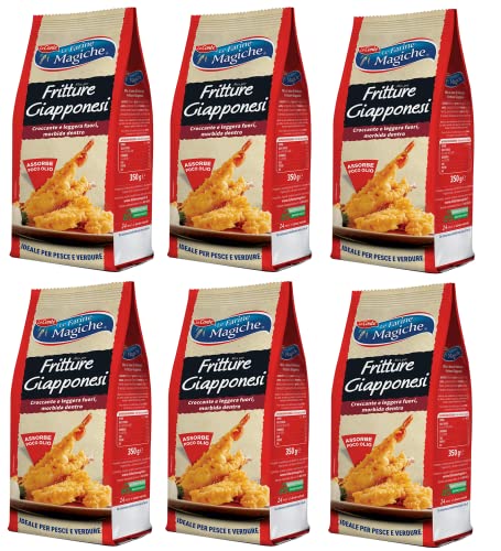 6x Lo Conte Le Farine Magiche Mix per Tempura Fritture Giapponesi Mischung für Japanisches Tempura Typ "1" Weichweizenmehl ideal für Gemüse und Fisch 350g 6x Lo Conte Le Farine Magiche Mix per Tempura Fritture Giapponesi Mischung für Japanisches Tempura Typ "1" Weichweizenmehl ideal für Gemüse und Fisch 350g von Italian Gourmet E.R.