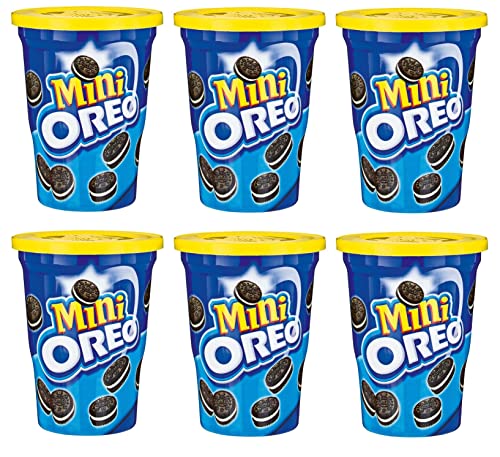 6x MINI OREO Biscotti al cacao ripieni di crema alla vaniglia Kekse Kakaokekse gefüllt mit Vanillecreme Cup Biscuits 115g von Italian Gourmet E.R.