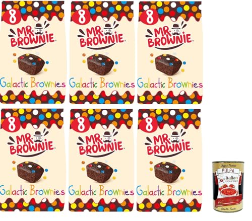 6x MR.Brownie Galactic Schokoladenbrownies mit gezuckerten Mandeln 200gr+ Italian gourmet polpa 400g 6x MR.Brownie Galactic Schokoladenbrownies mit gezuckerten Mandeln 200gr+ Italian gourmet polpa 400g von Italian Gourmet E.R.