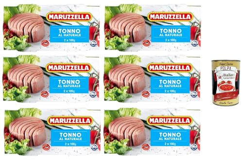 6x Maruzzella Natürlicher Thunfisch (2x100gr)+ Italian Gourmet polpa 400g von Italian Gourmet E.R.