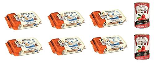 6x Matilde Vicenzi Savoiardi buon mattino Löffelbiskuits 300 g kekse Frühstück + Italian Gourmet 100% italienische geschälte Tomaten dosen 2x 400g von Italian Gourmet E.R.