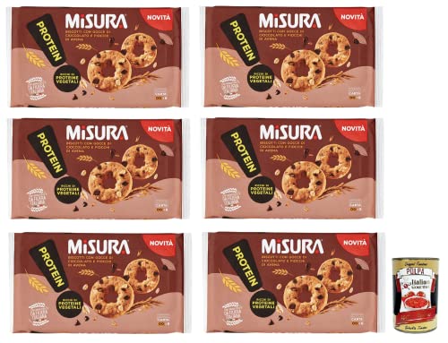 6x Misura Protein,Proteinkekse mit Schokoladentropfen und Haferflocken,Reich an pflanzlichen Proteinen, 260g + Italian Gourmet Polpa di Pomodoro 400g Dose 6x Misura Protein,Proteinkekse mit Schokoladentropfen und Haferflocken,Reich an pflanzlichen Proteinen, 260g + Italian Gourmet Polpa di Pomodoro 400g Dose von Italian Gourmet E.R.