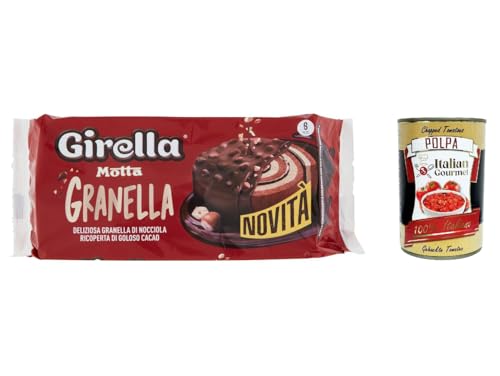 6x Motta Girella umhüllt von Kakao mit knusprigen Haselnussbröseln schokolade kuchen 240gr + Italian Gourmet polpa 400g von Italian Gourmet E.R.