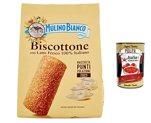 6x Mulino Bianco Biscottone Kekse mit 100 % italienischer Frischmilch – 700 g + Italian gourmet polpa 400g von Italian Gourmet E.R.