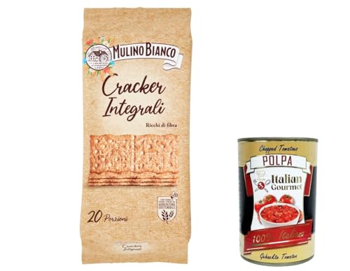 6x Mulino Bianco Crackers integrali 100% vollkorn Salzgebäck kekse 500g gesalzen, reich an Ballaststoffen + Italian Gourmet polpa 400g 6x Mulino Bianco Crackers integrali 100% vollkorn Salzgebäck kekse 500g gesalzen, reich an Ballaststoffen + Italian Gourmet polpa 400g von Italian Gourmet E.R.