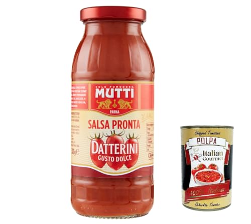 6x Mutti Salsa Pronta Pomodoro Datterini sauce,Tomatensauce 100% Italienisch 300g + Italian Gourmet polpa 400g von Italian Gourmet E.R.