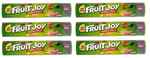 6x Nestlé Fruit Joy Weiche Bonbons mit Fruchtgeschmack Maxi-Tube von 125g Gummibonbons von Italian Gourmet E.R.