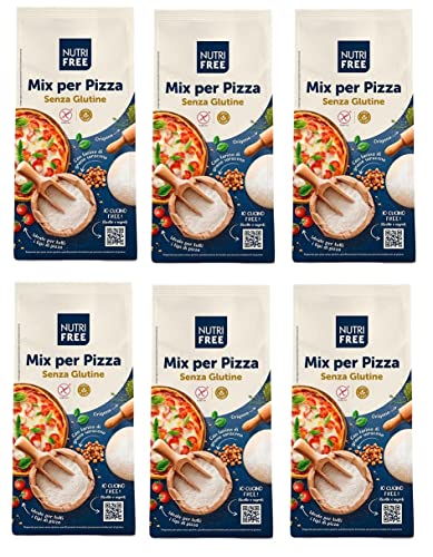 6x Nutri Free Mix per Pizza Mehl Laktose- und Milcheiweißfrei Glutenfrei 1Kg-Packung Ideal für alle Arten von Pizza 6x Nutri Free Mix per Pizza Mehl Laktose- und Milcheiweißfrei Glutenfrei 1Kg-Packung Ideal für alle Arten von Pizza von Italian Gourmet E.R.