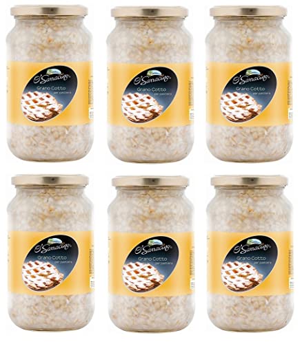 6x O' Sarracino Grano Gotto Pastiera Napoletana 580g Gekochte Weizenkörner für Ein Typisch Neapolitanisches Dessert 6x O' Sarracino Grano Gotto Pastiera Napoletana 580g Gekochte Weizenkörner für Ein Typisch Neapolitanisches Dessert von Italian Gourmet E.R.