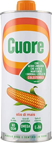 6x Olio cuore olio mais aus italien Maissamenöl Maiskaimöl Maisöl Corn Oil 1Lt von Italian Gourmet E.R.