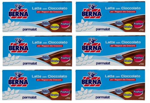6x Parmalat Berna Latte Con Cioccolato Milch mit Schokolade ( 3 x 200ml ) von Italian Gourmet E.R.