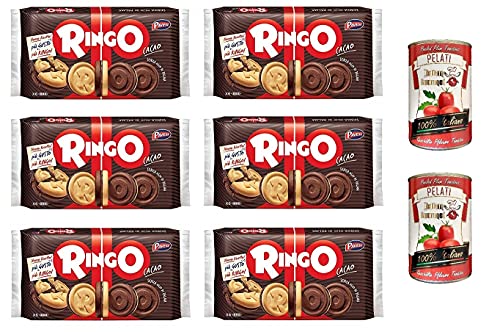 6x Pavesi Kekse Ringo Kuchen mit Kakao 330g 6 a snack pack cookies riegel + Italian Gourmet 100% italienische geschälte Tomaten dosen 2x 400g 6x Pavesi Kekse Ringo Kuchen mit Kakao 330g 6 a snack pack cookies riegel + Italian Gourmet 100% italienische geschälte Tomaten dosen 2x 400g von Italian Gourmet E.R.
