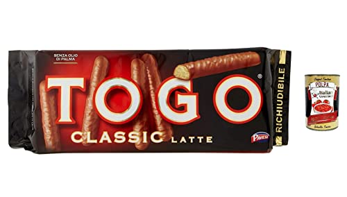 6x Pavesi Snack Togo Classic mit Milch, Keks mit Milchschokolade - 120 g + Italian gourmet polpa 400g von Italian Gourmet E.R.