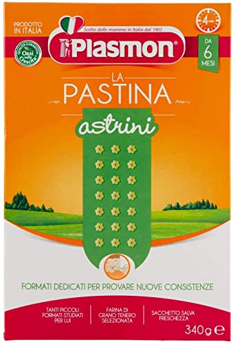 6x Plasmon Astrini Pastina Infanzia Svezzamento Dai 6 Mesi 340 Grammi + Italian Gourmet polpa 400g von Italian Gourmet E.R.