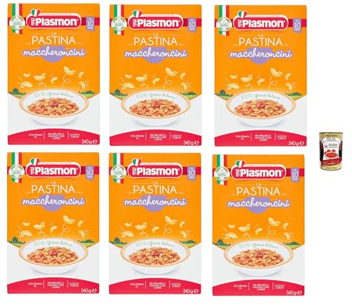 6x Plasmon Maccheroncini Pastina Infanzia Svezzamento Dai 10 Mesi 340 Grammi + Italian Gourmet polpa 400g 6x Plasmon Maccheroncini Pastina Infanzia Svezzamento Dai 10 Mesi 340 Grammi + Italian Gourmet polpa 400g von Italian Gourmet E.R.