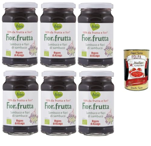 6x Rigoni di Asiago Fiordifrutta - sambuco e fiori di sambuco Holunder und Holunderblüten 250 gr+ Italian Gourmet Polpa di Pomodoro 400 g Tin 6x Rigoni di Asiago Fiordifrutta - sambuco e fiori di sambuco Holunder und Holunderblüten 250 gr+ Italian Gourmet Polpa di Pomodoro 400 g Tin von Italian Gourmet E.R.