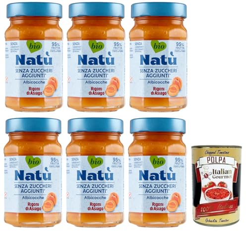 6x Rigoni di Asiago Natù Albicocche Bio-Aprikosen Zubereitung,Aprikosenmarmelade Ohne Zuckerzusatz 240g + Italian Gourmet Polpa di Pomodoro 400g Dose 6x Rigoni di Asiago Natù Albicocche Bio-Aprikosen Zubereitung,Aprikosenmarmelade Ohne Zuckerzusatz 240g + Italian Gourmet Polpa di Pomodoro 400g Dose von Italian Gourmet E.R.