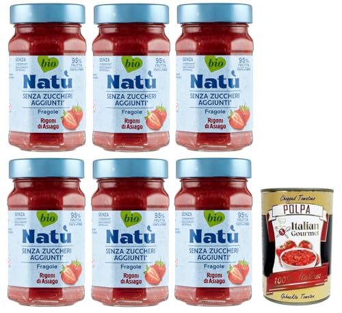 6x Rigoni di Asiago Natù Fragole Bio-Erdbeerzubereitung,Erdbeerkonfitüre Ohne Zuckerzusatz 240g + Italian Gourmet Polpa di Pomodoro 400g Dose 6x Rigoni di Asiago Natù Fragole Bio-Erdbeerzubereitung,Erdbeerkonfitüre Ohne Zuckerzusatz 240g + Italian Gourmet Polpa di Pomodoro 400g Dose von Italian Gourmet E.R.