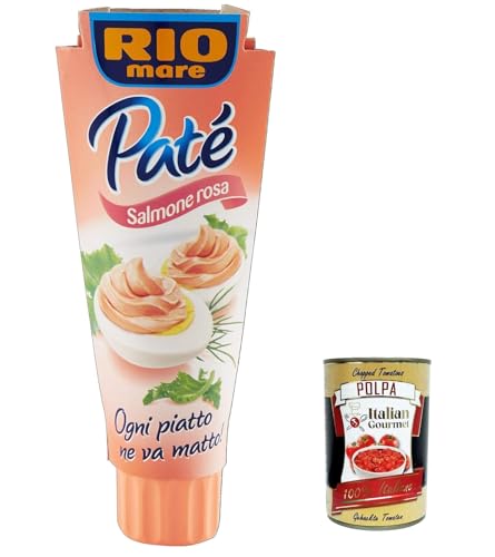 6x Rio Mare Patè Tonno Salmone rosa Lachs Thunfischcreme 100g Streichfähige + Italian Gourmet polpa 400g von Italian Gourmet E.R.