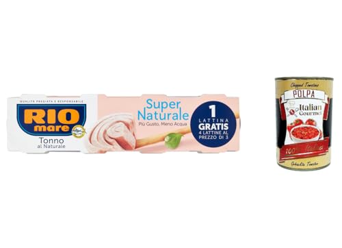 6x Rio Mare Super Naturale Tonno Thunfisch Natürlichen 4x 56g + Italian Gourmet polpa 400g 6x Rio Mare Super Naturale Tonno Thunfisch Natürlichen 4x 56g + Italian Gourmet polpa 400g von Italian Gourmet E.R.