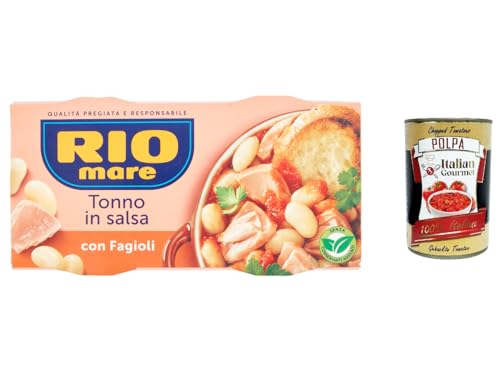 6x Rio Mare tonno e fagioli fertiggerichte Thunfisch Bohnen 2x160g Instant food + Italian Gourmet polpa 400g 6x Rio Mare tonno e fagioli fertiggerichte Thunfisch Bohnen 2x160g Instant food + Italian Gourmet polpa 400g von Italian Gourmet E.R.