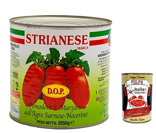 6x STRIANESE Geschälte San Marzano Tomaten 3Kg Ganz + Italian Gourmet polpa 400g 6x STRIANESE Geschälte San Marzano Tomaten 3Kg Ganz + Italian Gourmet polpa 400g von Italian Gourmet E.R.