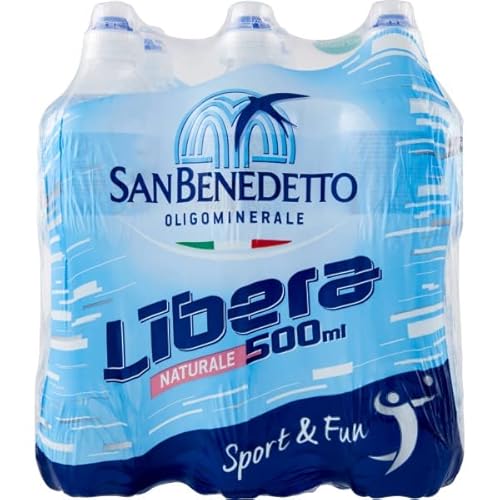 6x San Benedetto Acqua Naturale Libera Oligomineralisches Natürliches Wasser PET-Einwegflasche 500ml + Italian Gourmet Polpa di Pomodoro 400g Dose von Italian Gourmet E.R.