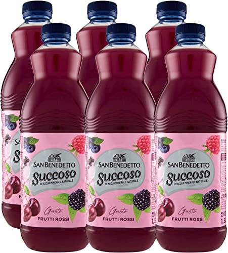 6x San Benedetto Succoso Saftige rote Früchte PET flasche 1,5 l Fruchtsaft saft 6x San Benedetto Succoso Saftige rote Früchte PET flasche 1,5 l Fruchtsaft saft von Italian Gourmet E.R.