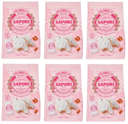 6x Sapori Mandorle Colombelle Weiche Mandelpaste Mandel-Süßware Produkt 127g Beutel 6 Praktischen Einzelportionen 6x Sapori Mandorle Colombelle Weiche Mandelpaste Mandel-Süßware Produkt 127g Beutel 6 Praktischen Einzelportionen von Italian Gourmet E.R.