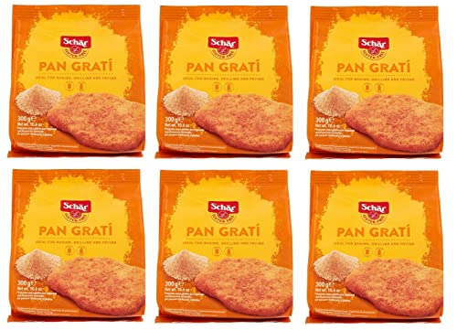 6x Schär Gluten Free Pan Gratí für Eine Knusprige und Schmackhafte Panade Präparat zum Panieren 300g Packung 6x Schär Gluten Free Pan Gratí für Eine Knusprige und Schmackhafte Panade Präparat zum Panieren 300g Packung von Italian Gourmet E.R.