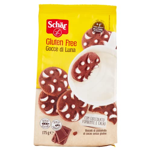 6x Schar Gocce di Luna dunkle Schokolade und Kakao Shortbread Kekse 175g 6x Schar Gocce di Luna dunkle Schokolade und Kakao Shortbread Kekse 175g von Italian Gourmet E.R.