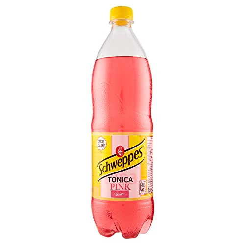 6x Schweppes tonica pink getönten Tonic Wasser mit Johannisbeergeschmack PET 1 Lt erfrischend von Italian Gourmet E.R.