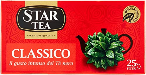 6x Star the Classico tè tea box 25 Teebeutel 37,5g Italienisch tea Schwarztee 6x Star the Classico tè tea box 25 Teebeutel 37,5g Italienisch tea Schwarztee von Italian Gourmet E.R.