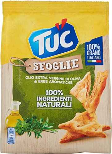 6x Tuc Sfoglie Cracker mit extra nativem Olivenöl und aromatischen Kräutern - 170 g + Italian Gourmet polpa 400g von Italian Gourmet E.R.