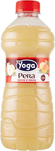 6x Yoga Succo Pera Fruchtsaft Birnenfruchtsaft Saft alkoholfreies Getränk 1Lt von Italian Gourmet E.R.
