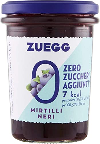 6x Zuegg Heidelbeer marmelade jam ohne Zuckerzusatz, 220g + Italian Gourmet Polpa 400g von Italian Gourmet E.R.