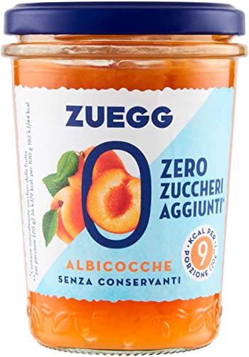 6x Zuegg zero zuccheri Aprikosen marmelade jam Zuckerfrei, 220g + Italian Gourmet Polpa 400g von Italian Gourmet E.R.