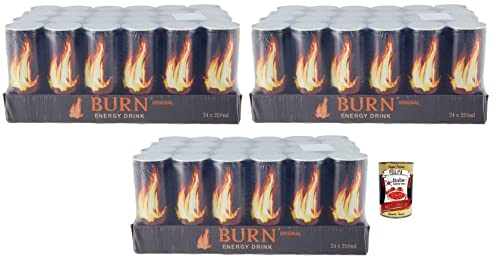 72x Burn Energy Drink Original,Energiegetränk mit zugesetzter Kohlensäure, enthält Taurin, Koffein, Guarana und B-Vitamine 250ml Einwegdose + Italian Gourmet Polpa di Pomodoro 400g Dose 72x Burn Energy Drink Original,Energiegetränk mit zugesetzter Kohlensäure, enthält Taurin, Koffein, Guarana und B-Vitamine 250ml Einwegdose + Italian Gourmet Polpa di Pomodoro 400g Dose von Italian Gourmet E.R.