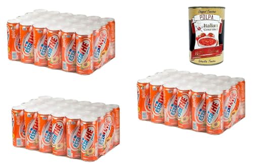 72x Ferrero Eistee Pfirsch The' Pesca Dose 330 ml ESTATHE tea the erfrischend + Italian Gourmet polpa 400g von Italian Gourmet E.R.