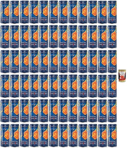 72x San Benedetto Energy Drink Super Boost,Energiegetränk mit Taurin, Koffein und B-Vitaminen,250ml Einwegdose + Italian Gourmet Polpa di Pomodoro 400g Dose 72x San Benedetto Energy Drink Super Boost,Energiegetränk mit Taurin, Koffein und B-Vitaminen,250ml Einwegdose + Italian Gourmet Polpa di Pomodoro 400g Dose von Italian Gourmet E.R.